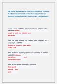 DMI -Social Media Marketing Exam 2025&sol;2026 Actual  Complete  Real Exam Questions with verified Answers &lpar;100&percnt; Correct  Answers&rpar; Already Graded A&plus; &sol; Newest Exam &sol; Just Released&excl;&excl;  