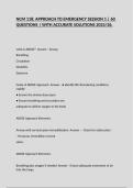 NCM 118&colon; APPROACH TO EMERGENCY SESSION 1 &vert; 60 QUESTIONS &vert; WITH ACCURATE SOLUTIONS 2025&sol;26&period;