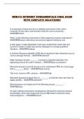 WEB110 INTERNET FUNDAMENTALS FINAL EXAM WITH COMPLETE SOLUTIONS&excl;&excl;