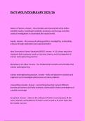 D671 WGU VOCABULARY 2025&sol;26