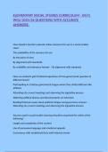 ELEMENTARY SOCIAL STUDIES CURRICULUM - D673 WGU 2025&sol;26 QUESTIONS WITH ACCURATE ANSWERS&period;