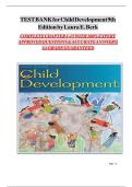 TEST BANK FOR Child Development&comma; 9Th Edition &vert; ISBN- &vert; COMPLETE GUIDE &vert; 100&percnt; VERIFIED &vert; A&plus; GRADE