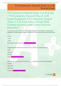 VA Contractors&colon; General &lpar;Class A or B&rpar; Exam  &sol; VA Contractors&colon; General &lpar;Class A or B&rpar;  Exam Preparation&sol;VA Contractors&colon; General  &lpar;Class A or B&rpar; Exam Practice Exam With  Complete Questions And Correct Answers&vert;  Brand New