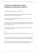 Property management license questions and answers rated A&plus;