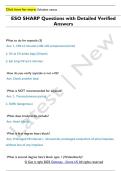 ESO SHARP Questions with Detailed Verified  Answers