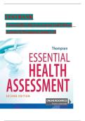 Test Bank &ndash; Essential Health Assessment&comma; Janice M&period; Thompson