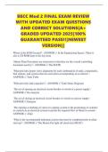 BECC Mod 2 FINAL EXAM REVIEW WITH UPDATED EXAM QUESTIONS AND CORRECT SOLUTIONS&vert;A&plus; GRADED UPDATED 2025&vert;100&percnt; GUARANTEED PASS&excl;&excl;&vert;NEWEST VERSION&vert;&vert;