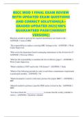 BECC MOD 1 FINAL EXAM REVIEW WITH UPDATED EXAM QUESTIONS AND CORRECT SOLUTIONS&vert;A&plus; GRADED UPDATED 2025&vert;100&percnt; GUARANTEED PASS&excl;&excl;&vert;NEWEST VERSION&vert;&vert;