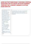 NURS 650 TEST BANK EXAM 3 2025-2026 UPDATED  QUESTIONS AND ACCURATE DETAILED ANSWERS  VERIFIED 100&percnt; ALREADY GRADED A&plus;ACTUAL  EXAM NURS 650  