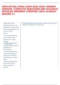CEPN ACTUAL FINAL EXAM 2025-2026 NEWEST  VERSION COMPLETE QUESTIONS AND ACCURATE  DETAILED ANSWERS VERIFIED 100&percnt; ALREADY  GRADED A&plus;  