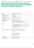 RNC NIC ACTUAL EXAM 2025-2026 UPDATED  QUESTIONS AND ACCURATE DETAILED ANSWERS  VERIFIED ANSWERS GRADED A&plus; 