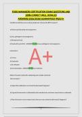 FOOD MANAGERS CERTIFICATION EXAM&vert;QUESTIONS AND 100&percnt; CORRECT WELL DETAILED ANSWERS&vert;2025&sol;2026&vert;GUARANTEED PASS&vert;A&plus;