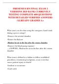 FRESENIUS RN FINAL EXAM 2  VERSIONS 2025 BANK CURRENTLY  TESTING COMPLETE 600 QUESTIONS  WITH DETAILED VERIFIED ANSWERS  &sol;ALREADY GRADED A&plus;