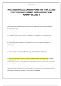 WGU D659 OA EXAM LATEST UPDATE THIS YEAR ALL 350 QUESTIONS AND CORRECT DETAILED SOLUTIONS ALREADY GRADED A