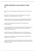 CGSC Questions and answers rated A&plus;