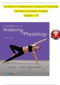 Test Bank For Fundamentals of Anatomy & Physiology&comma; 11th Edition by Frederic H Martini Chapters 1 - 29