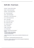 NUR 305 - Final Exam Questions and Answers 2025