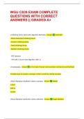 WGU C839 EXAM COMPLETE QUESTIONS WITH CORRECT ANSWERS &vert;&vert; GRADED A&plus;