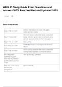 NFPA 10 Study Guide Exam Questions and Answers 100&percnt; Pass &vert;Verified and Updated 2025