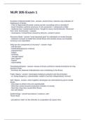 NUR 305 Exam 1&period; Questions with Correct Answers