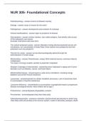 NUR 305- Foundational Concepts Questions with Correct Answers