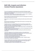 NUR 305&period; Asepsis and Infection Control Practice Questions with Correct Answers