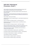 NUR 305&period; Pathological Processes&period;&period;&period;Exam 1 Questions and Answers 2025