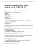 NUR 305&period; Pathophysiology EXAM 1 - Ch&period; 2&comma; 3&comma; 5&comma; 6&comma; 9&comma; 10&comma; 11&comma; 7&comma; 8&comma; 40&rpar; Questions and Answers 100&percnt; Correct