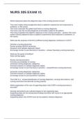 NURS 305 EXAM -1&period; QUESTIONS ANSWERS GRADED A