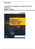 Test Bank- Introduction To Radiologic & Imaging Sciences & Patient Care 8th Edition by Kori L. Stewart, Verified Chapters|| Correct Questions & Answers 100%