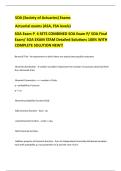SOA &lpar;Society of Actuaries&rpar; Exams Actuarial exams &lpar;ASA&comma; FSA levels&rpar; SOA Exam P  4 SETS COMBINED SOA Exam P&sol; SOA Final Exam&sol; SOA EXAM STAM Detailed Solutions 100&percnt; WITH COMPLETE SOLUTION NEW&excl;&excl;