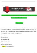 NR 546 &ndash; Advanced Pharmacology&colon; Psychopharmacology for the Psychiatric-Mental Health Nurse Practitioner &vert; Midterm Exam &vert; Verified Questions & Correct Answers with Rationales &vert; 2024&ndash;2025 Updated Edition