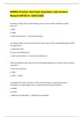 NAMSS Practice Test Exam Questions and answers Newest RATED A&plus; 2025&sol;2026 