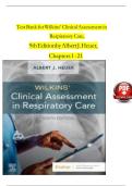 Test Bank for Wilkins&rsquo; Clinical Assessment in Respiratory Care&comma; 9th Edition&comma; Al Heuer