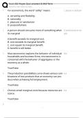 Econ 202 Hayes Quiz answers & Mid-Term