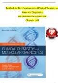 Complete Test Bank Tietz Fundamentals of Clinical Chemistry and Molecular Diagnostics 7th Edition Burtis Questions & Answers with rationales &lpar;Chapter 1-49&rpar;