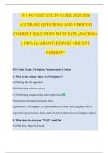 FF1 IFO TEST STUDY GUIDE 2025&sol;2026 ACCURATE QUESTIONS AND VERIFIED CORRECT SOLUTIONS WITH EXPLANATIONS &vert;&vert; 100&percnt; GUARANTEED PASS <RECENT VERSION>
