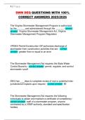 SWM DEQ QUESTIONS WITH 100&percnt; CORRECT ANSWERS GRADED A&plus; 2025&sol;2026
