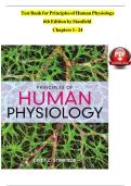 TEST BANK For Principles of Human Physiology&comma; 6th Edition by Stanfield&comma; All Chapters 1 - 24&comma; Complete Newest Version