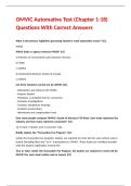 OMVIC Automative Test &lpar;Chapter 1-18&rpar; Questions With Correct Answers 