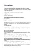 Notary Exam NEWEST 2026&sol;2027 ACTUAL EXAM COMPLETE QUESTIONS AND CORRECT DETAILED ANSWERS &lpar;VERIFIED ANSWERS&rpar; &vert;ALREADY GRADED A&plus;&vert;&vert;BRAND NEW&excl;&excl;