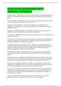 AU60 EXAM QUESTIONS WITH VERIFIED ANSWERS