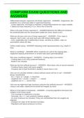 COMP1008 EXAM QUESTIONS AND ANSWERS