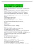 CPCU 520 SIMULATED EXAM QUESTIONS AND ANSWERS