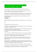 RIBO EXAM QUESTIONS WITH COMPLETE SOLUTIONS