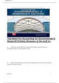 Test Bank for Accounting for Governmental & Nonprofit Entities Paperback &ndash; April 23&comma; 2021 by Jacqueline L&period; Reck&vert;&vert;ISBN&colon;9781265669454
