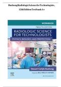 Test Bank For Radiologic Science for Technologists 12th Edition by Bushong Chapter 1-40 &lbrack;Updated 2024&rsqb;