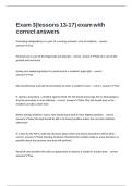 Exam 3&lpar;lessons 13-17&rpar; exam with correct answers