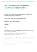 NSG 350 Midterm Exam Review exam with correct answers