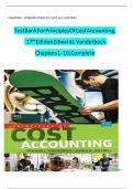 Test Bank for Principles of Cost Accounting&comma; 17th Edition by Vanderbeck and Mitchell